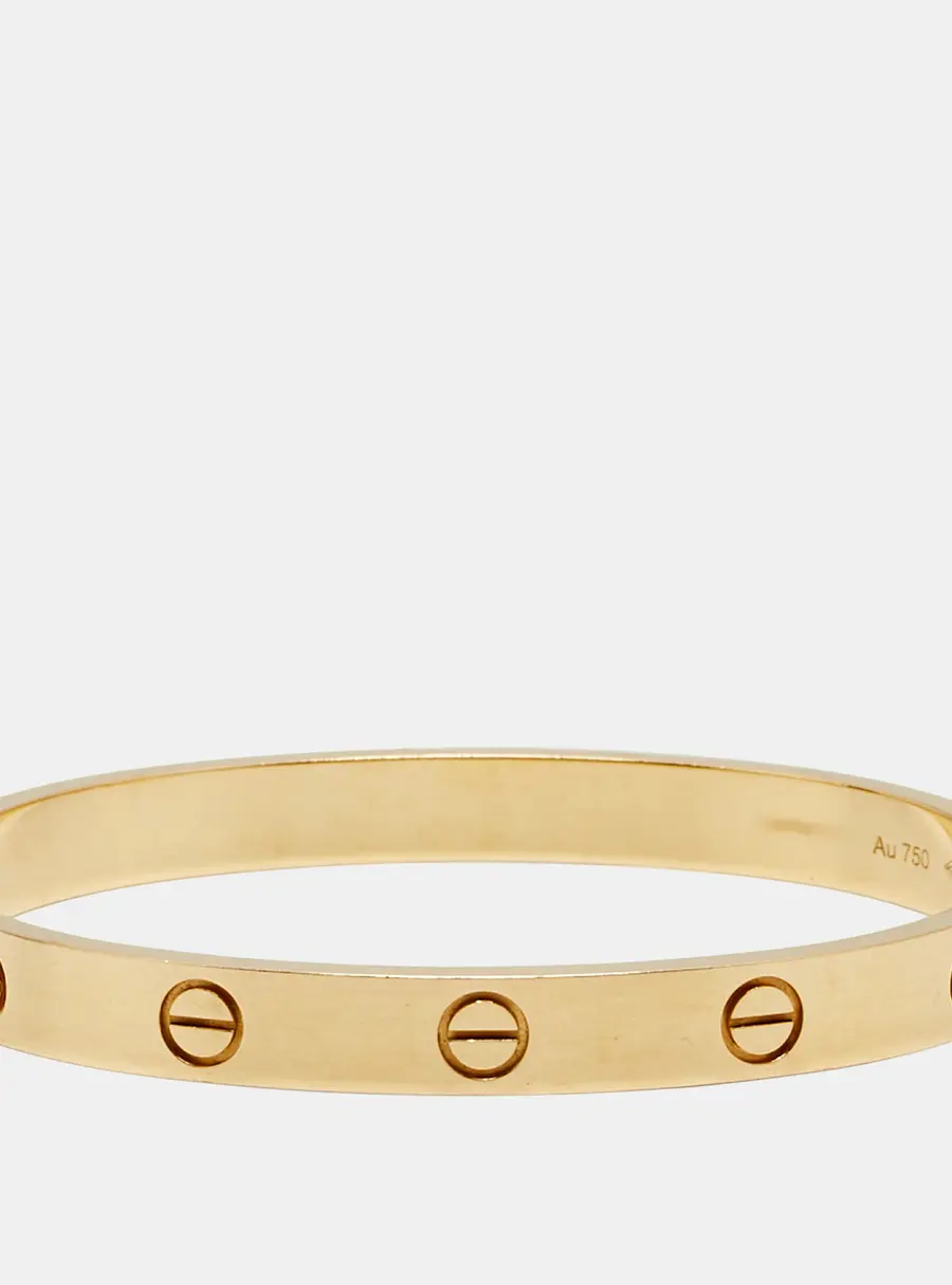 Cartier Love 18k Yellow Gold Classic Model Bracelet 16
