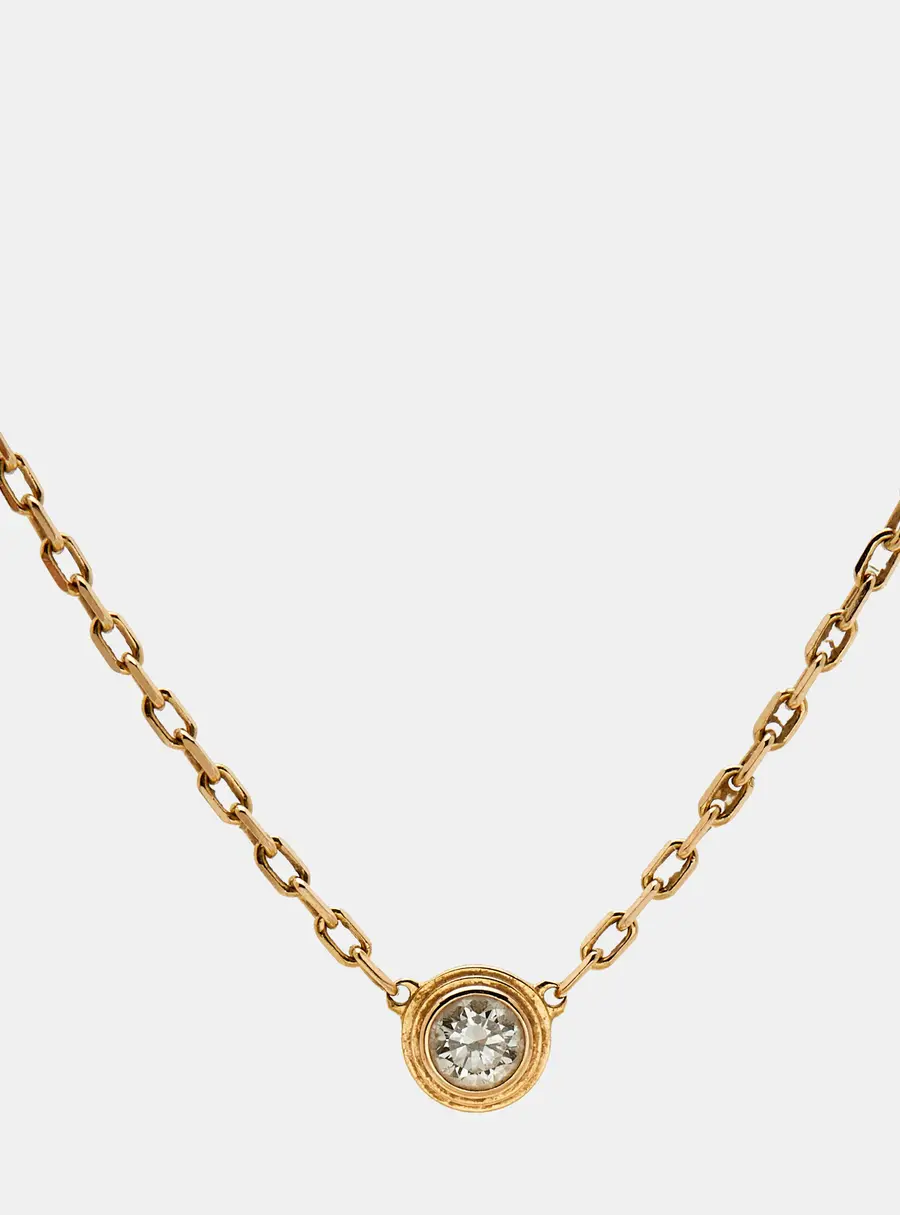 Cartier d'Amour Diamond 18k Rose Gold Small Model Necklace
