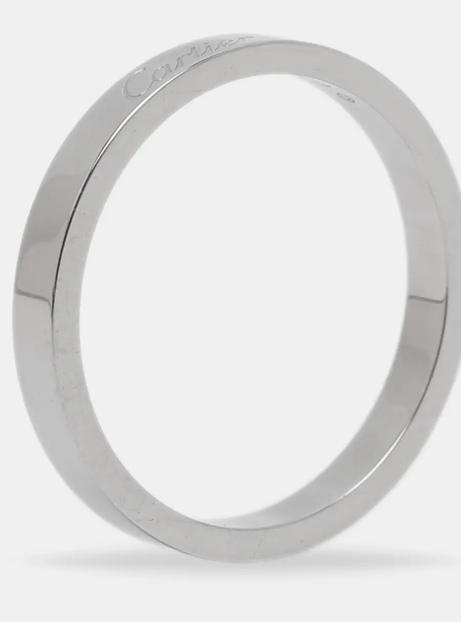 Cartier C De Cartier Platinum Band Ring EU 61- US 9.5