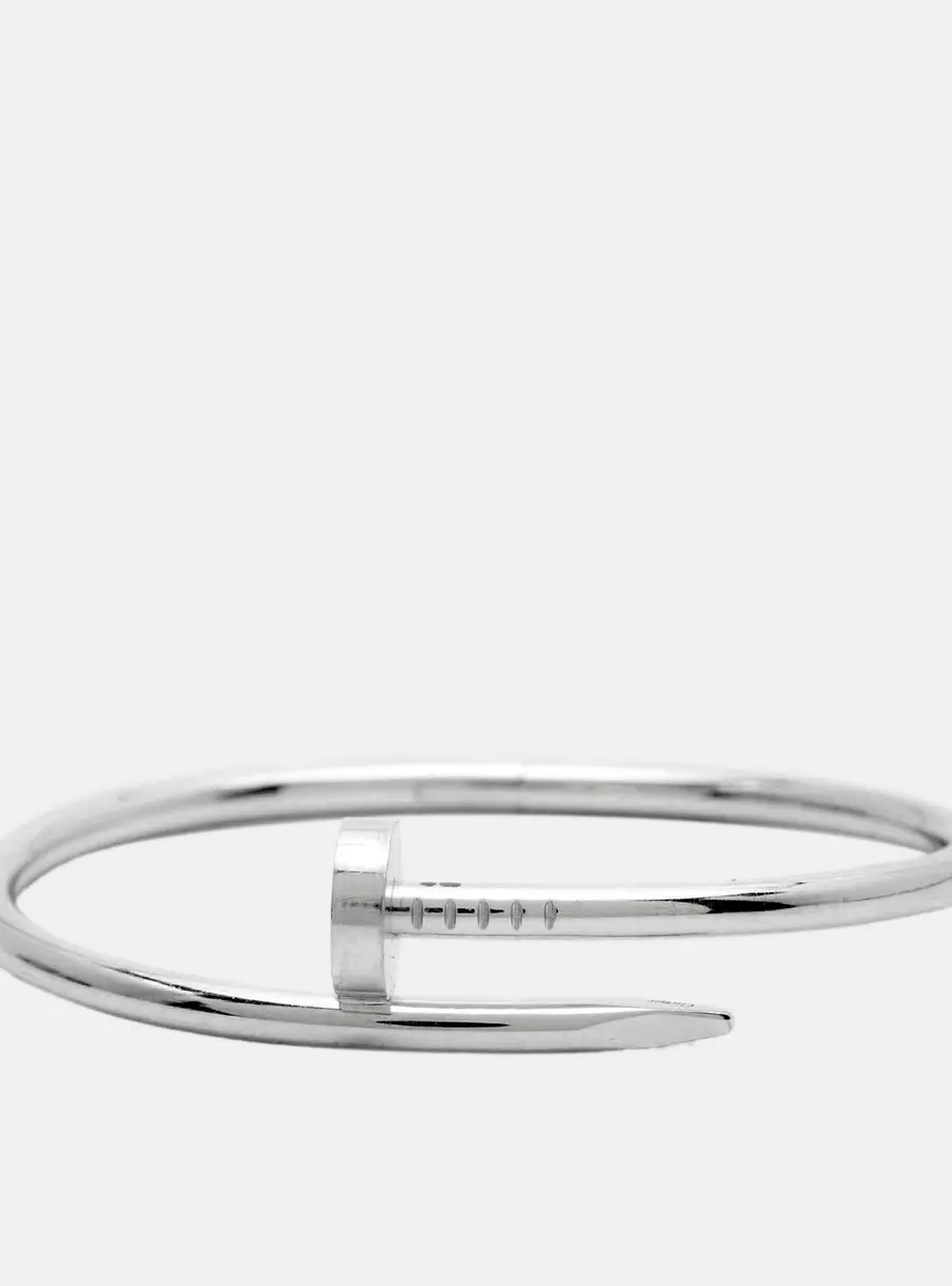 Cartier Juste Un Clou 18k White Gold Classic Model Bracelet 17