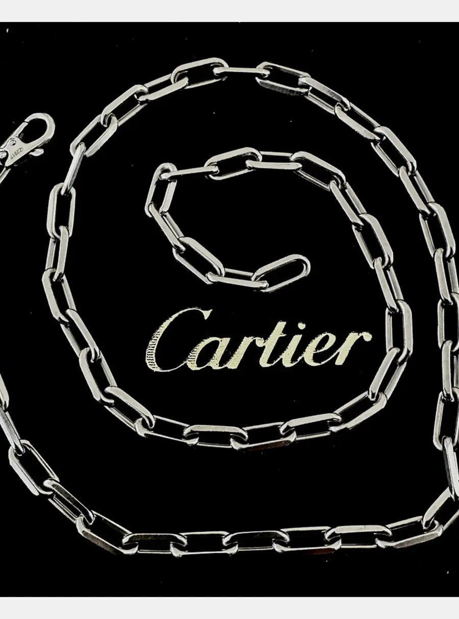 Cartier Santos de Cartier 18K White Gold Necklace