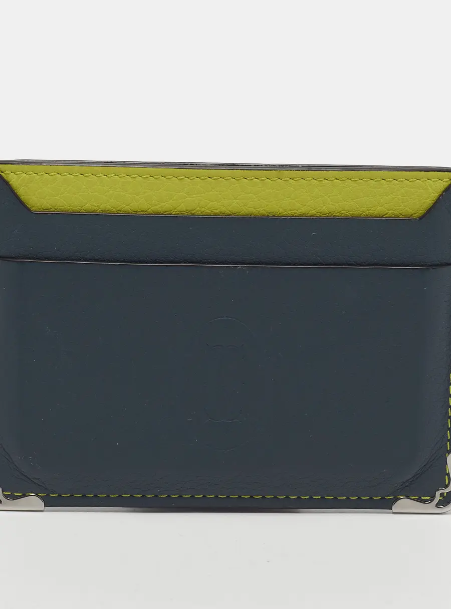 Cartier Must de Cartier Green Leather Card Holder