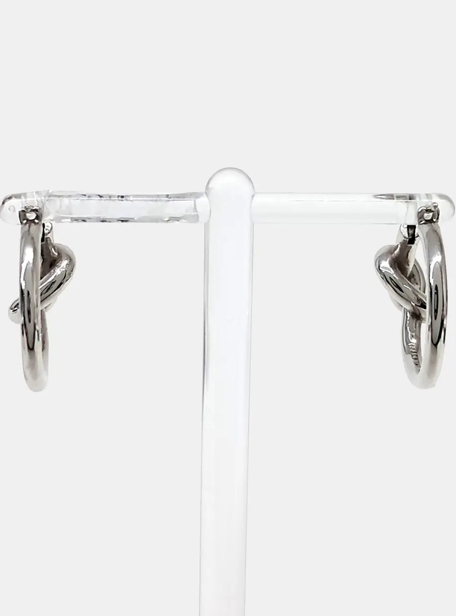Celine Small Knot Hoop Earrings