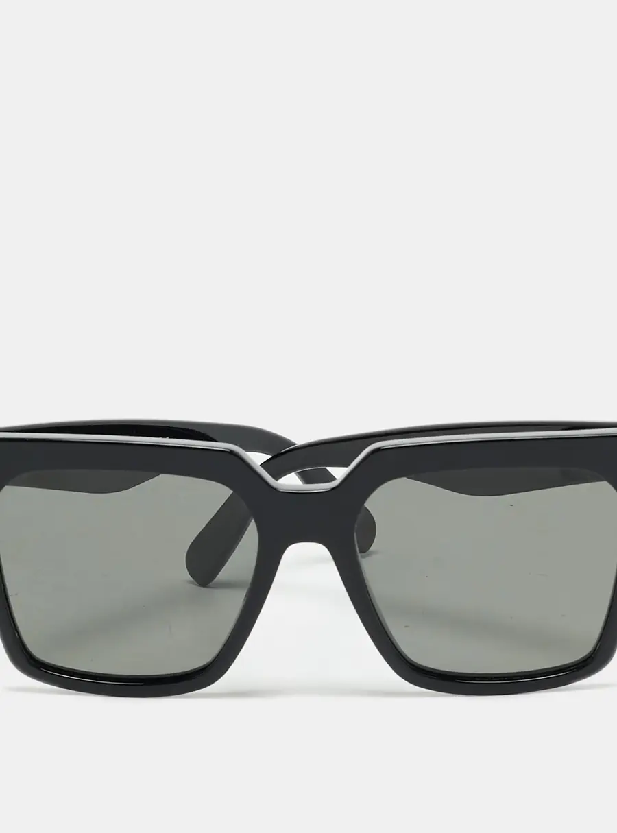Celine Black Polarized CL40551N 3 Dots Square Sunglasses