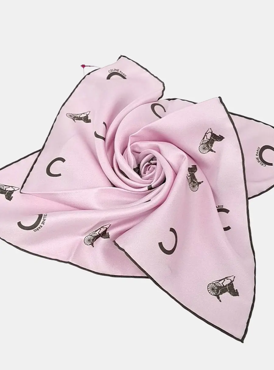 Celine Multicolor silk scarf