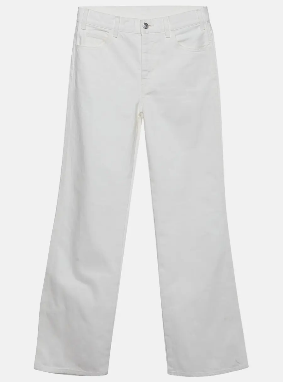 Celine White Denim Straight Fit Jeans M/ Waist 28"