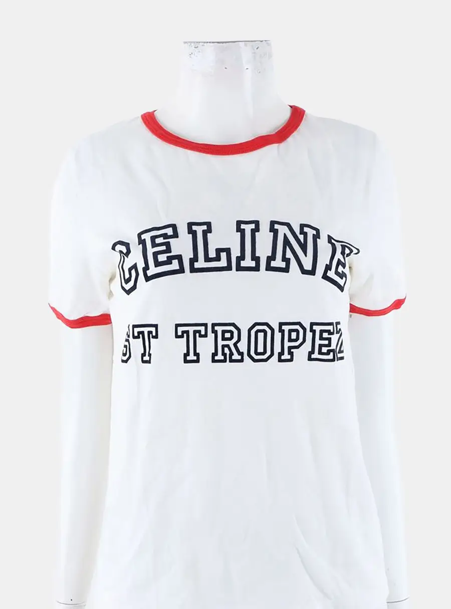 Celine Cotton Short Sleeves Size S