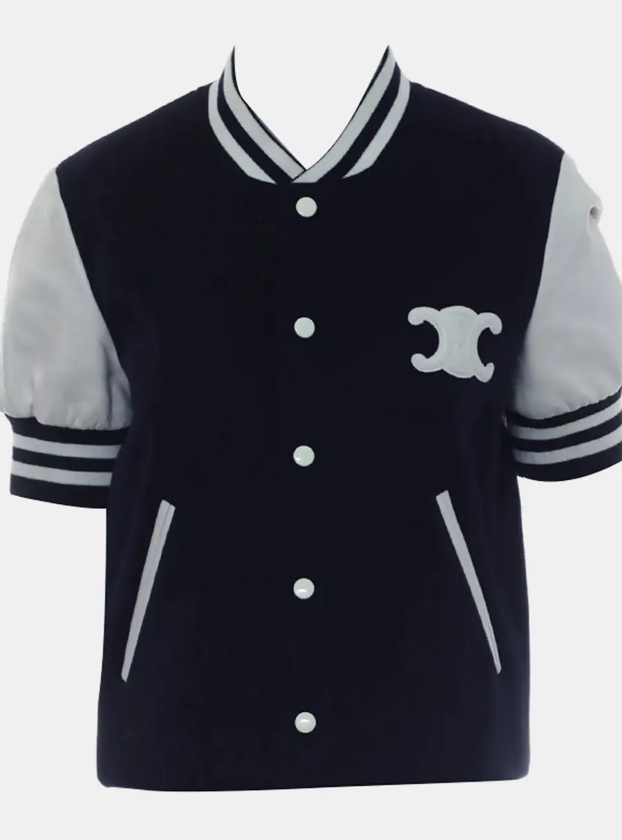 Celine Button Up Triomphe Jacket FR 38
