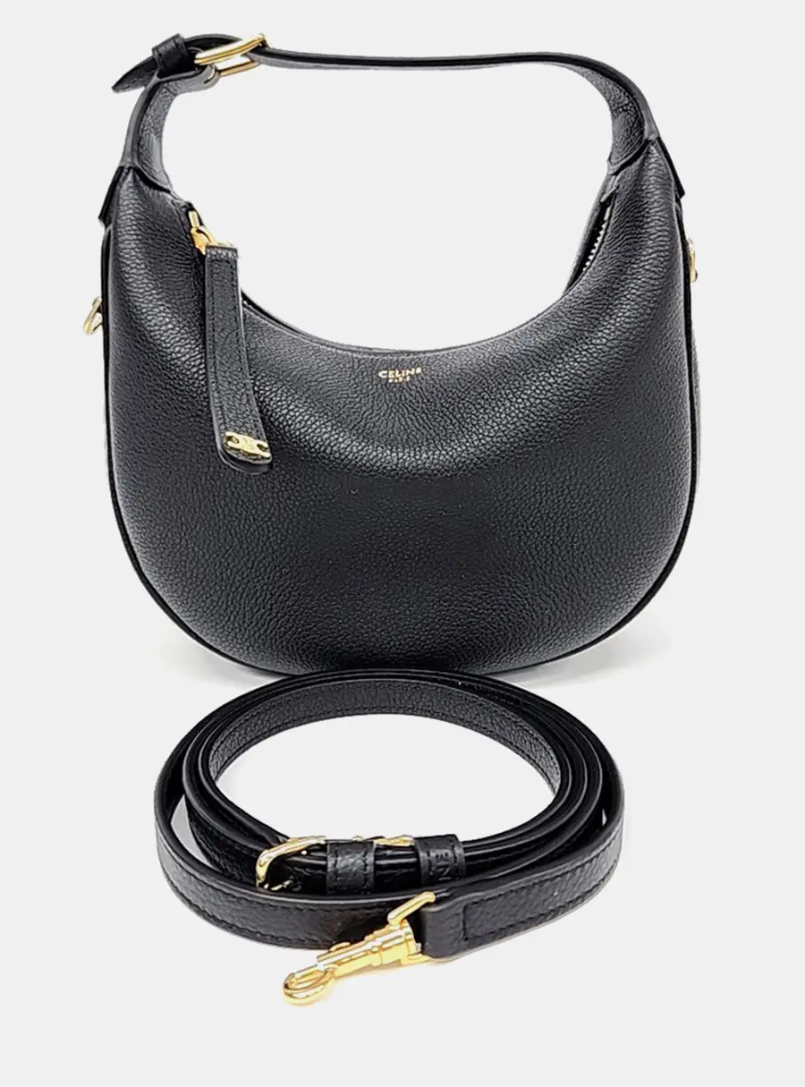 Celine Black Leather Teen Lulu Bag
