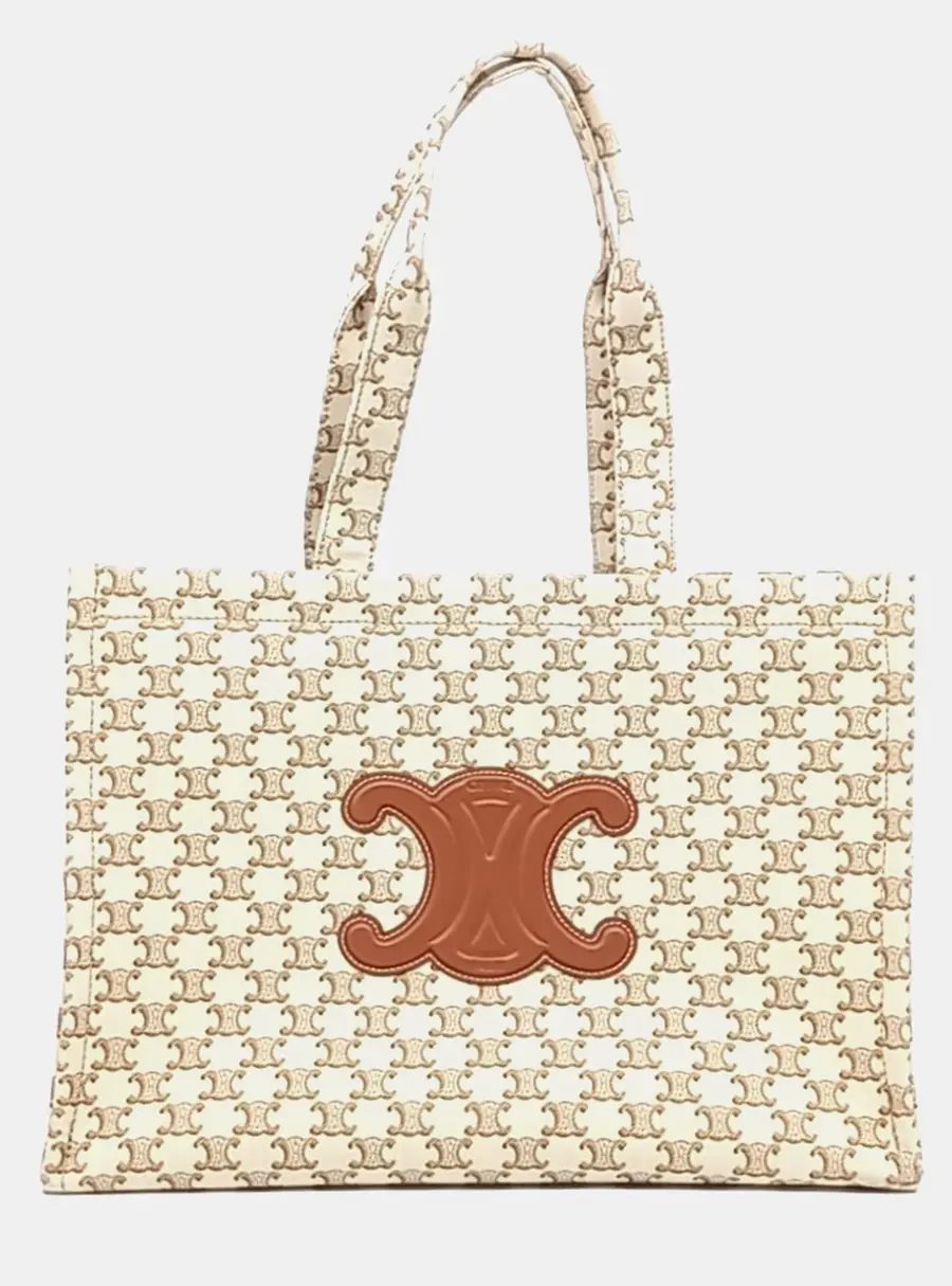 Celine Multicolor Canvas Cabas Thais Large