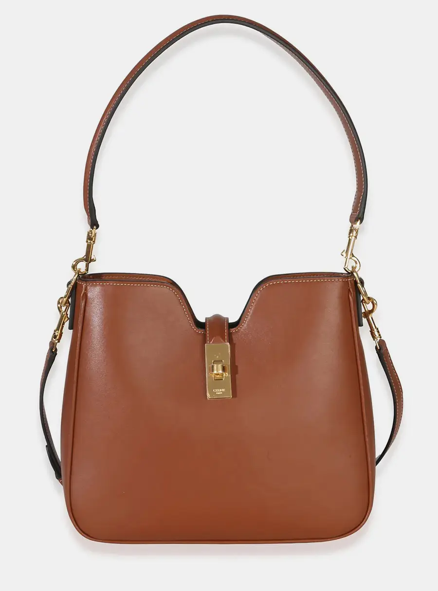 Celine Tan Smooth Calfskin Small Camille 16 Soft Shoulder Bag