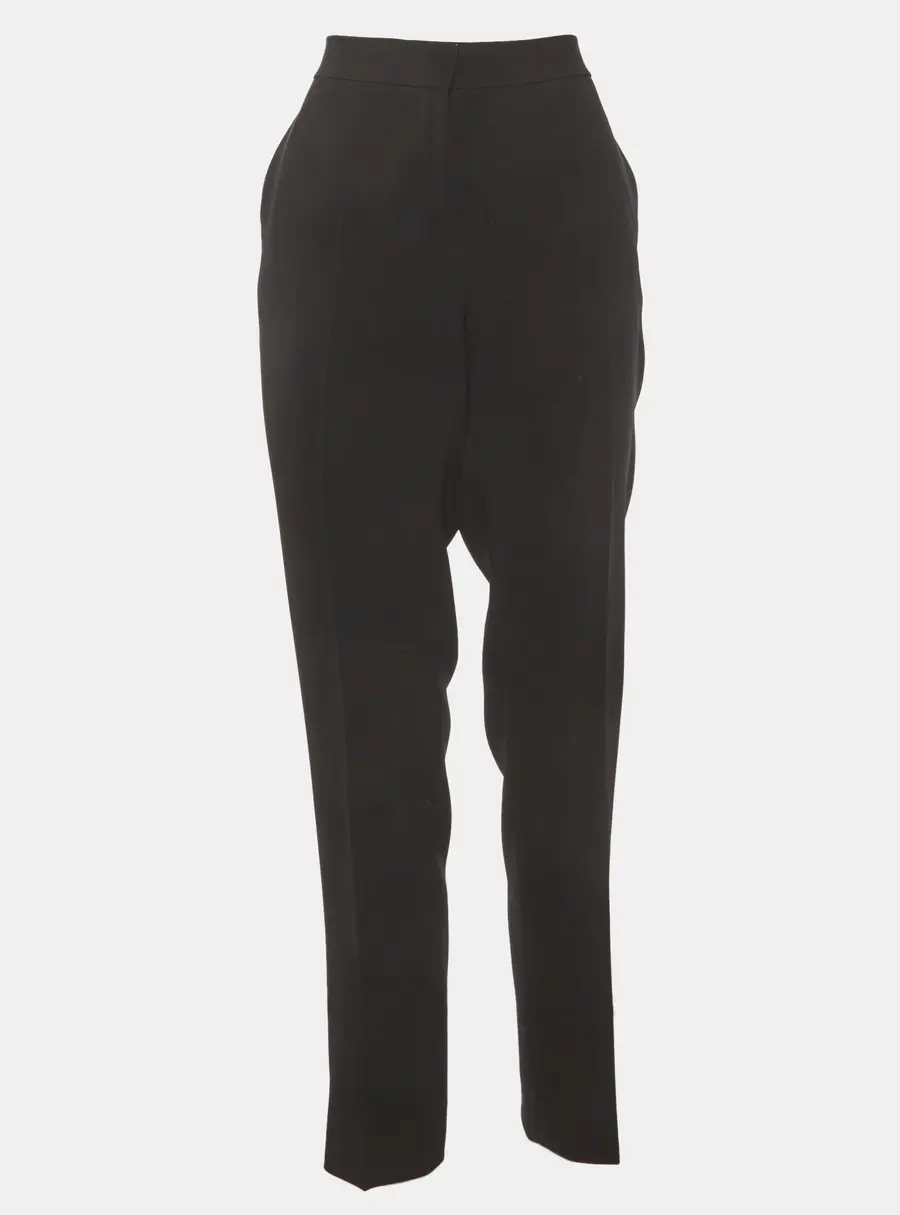 CH Carolina Herrera Black Crepe Formal Trousers M