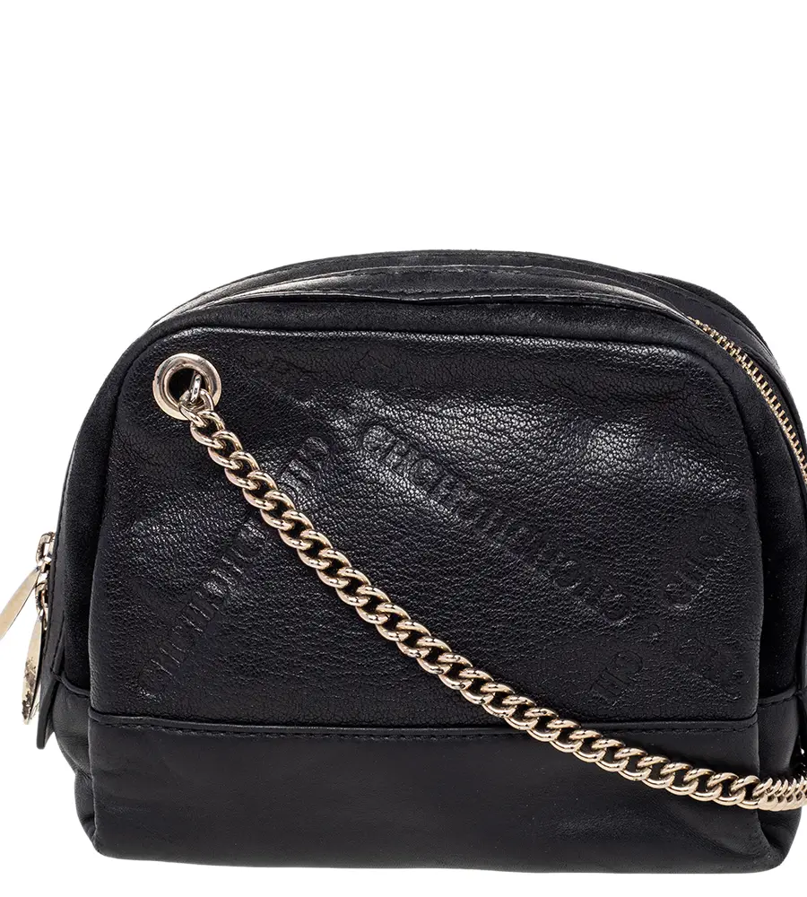 CH Carolina Herrera Black Leather Sling bag