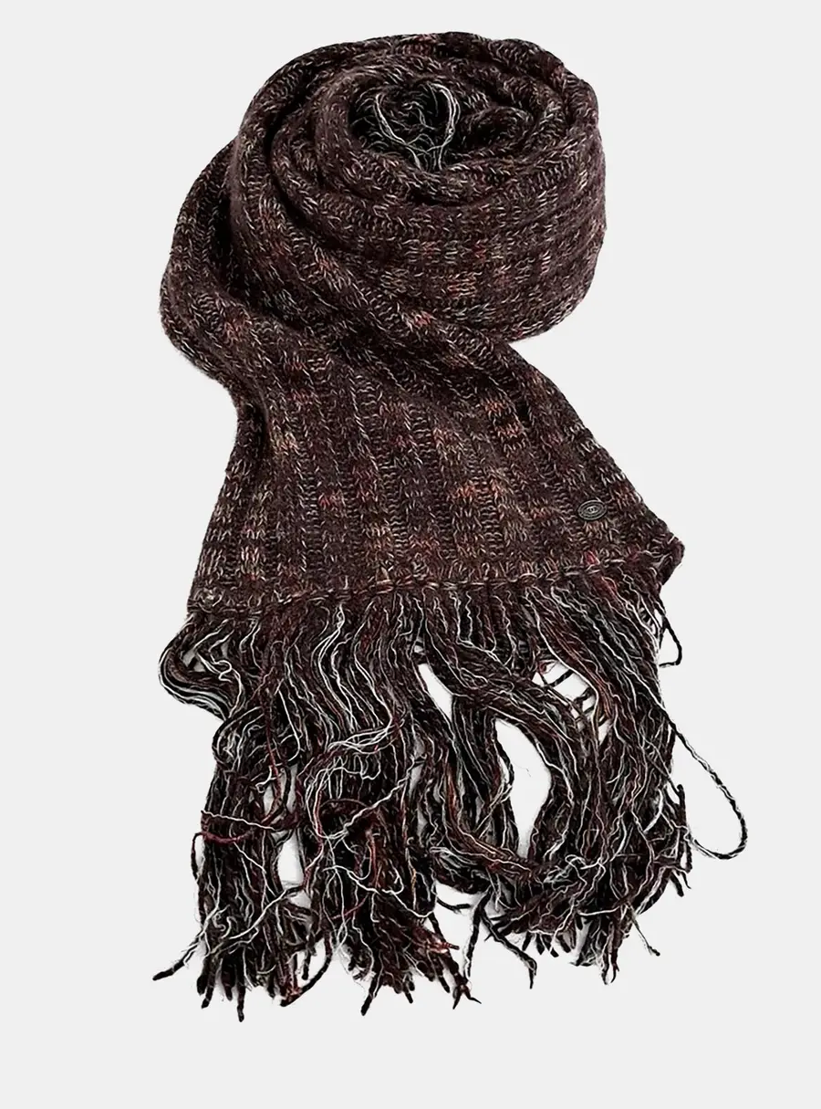 Chanel wool brown muffler