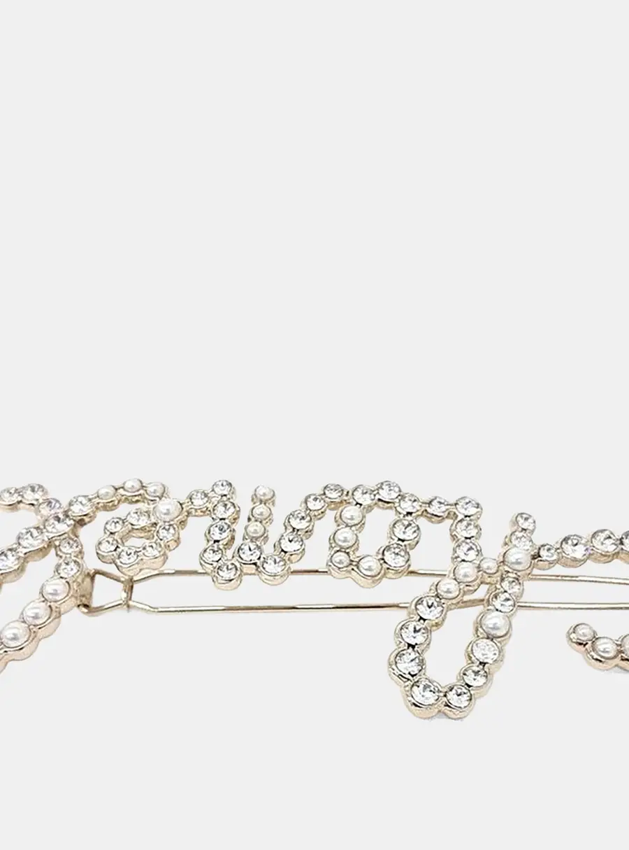 Chanel Silver Hairpin