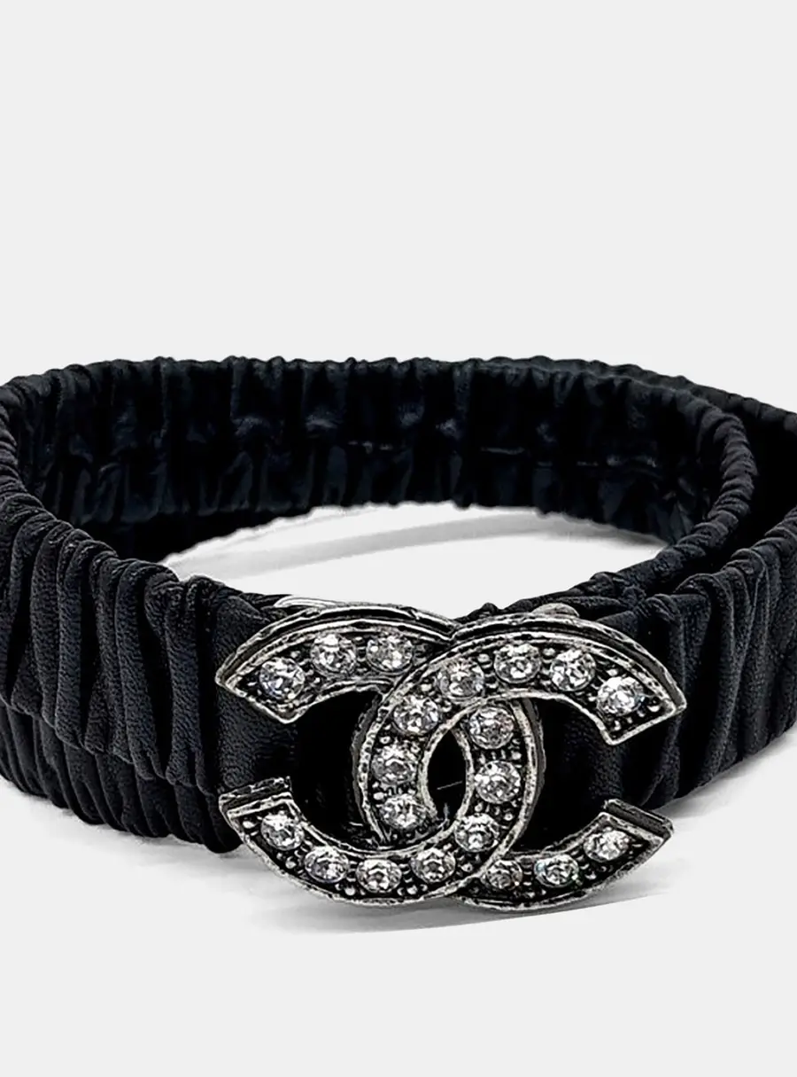 Chanel Yellow Leather banding belt