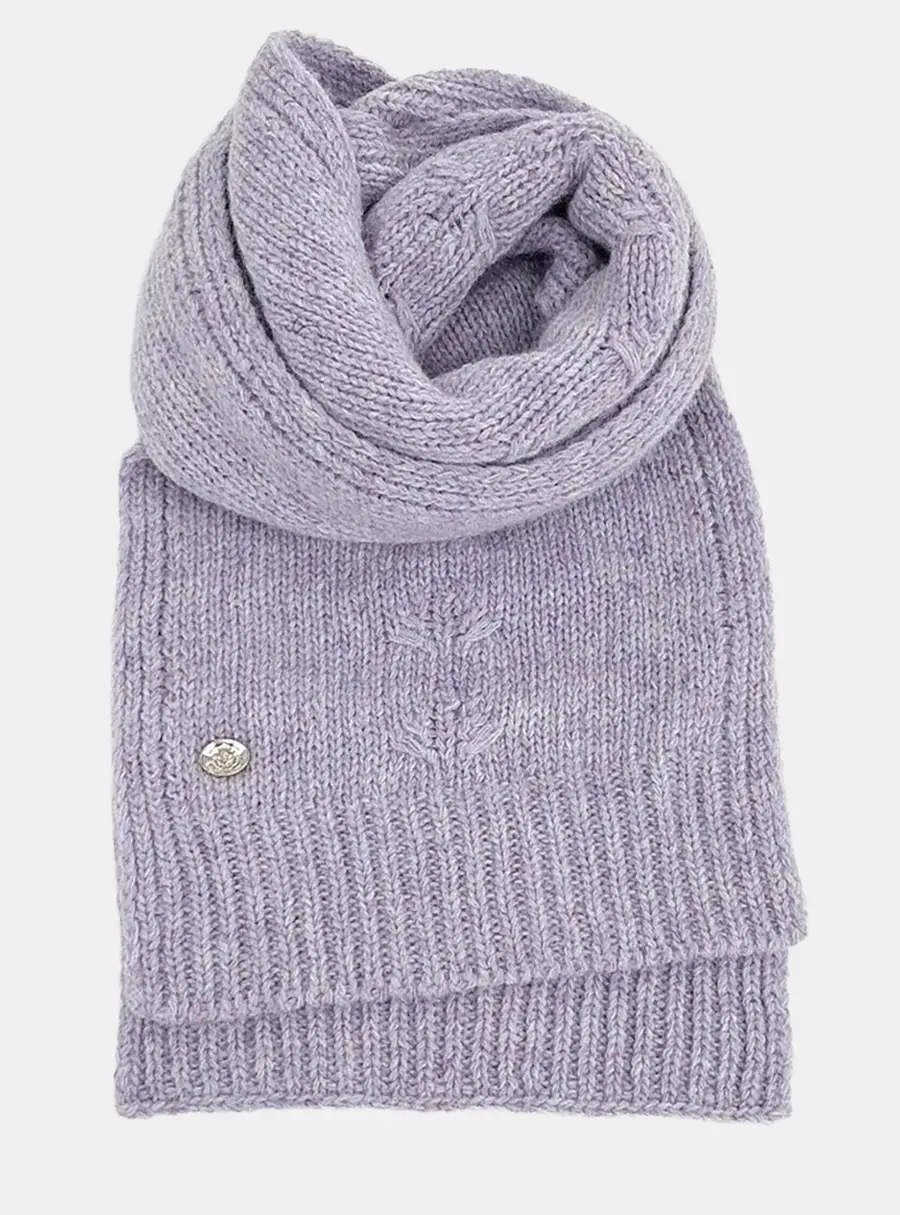 Chanel Wool Purple Muffler