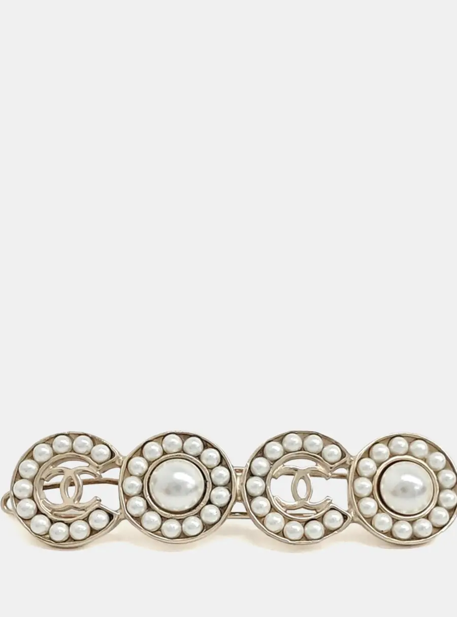 Chanel Gold Tone Hairpin