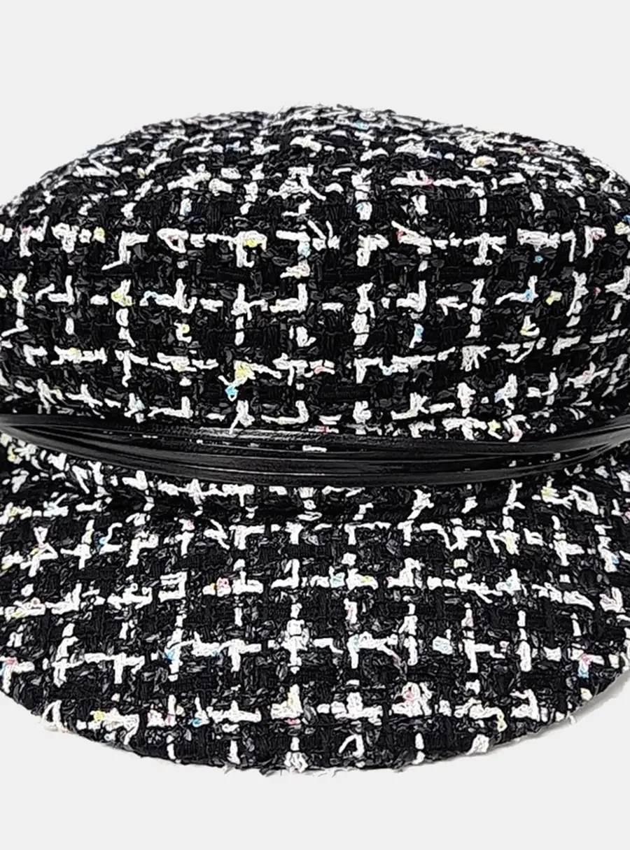Chanel Multicolor Tweed Beret