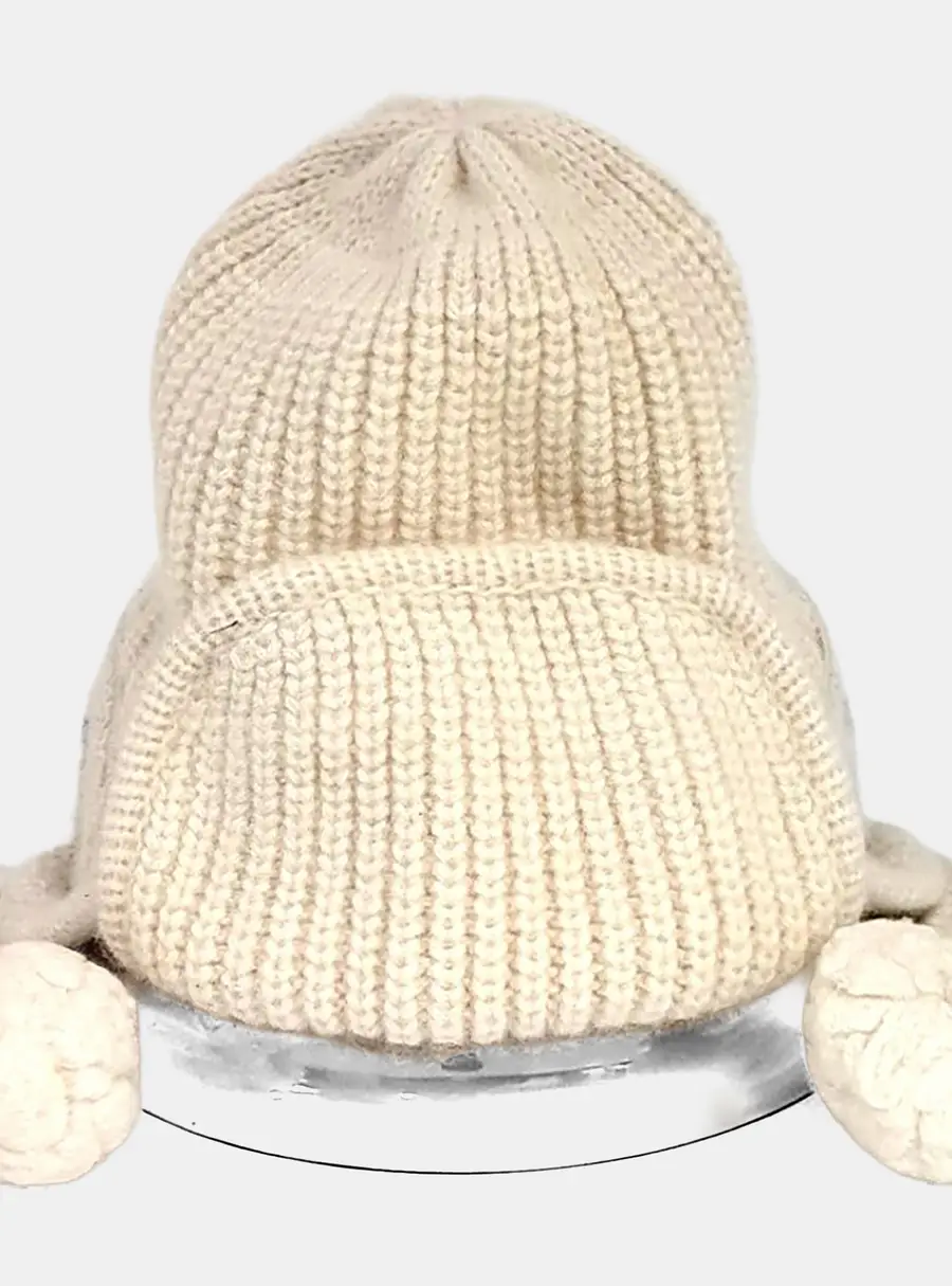 Chanel Cream Trapper Cashmere Hat