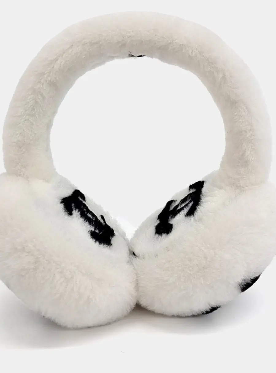 Chanel White Fur earmuffs