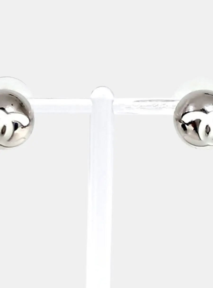 Chanel Silver Earrings