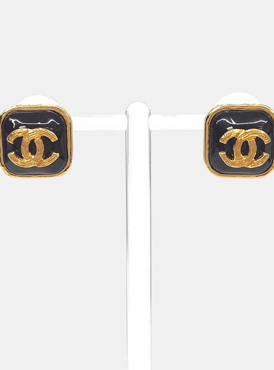 Chanel metal earrings