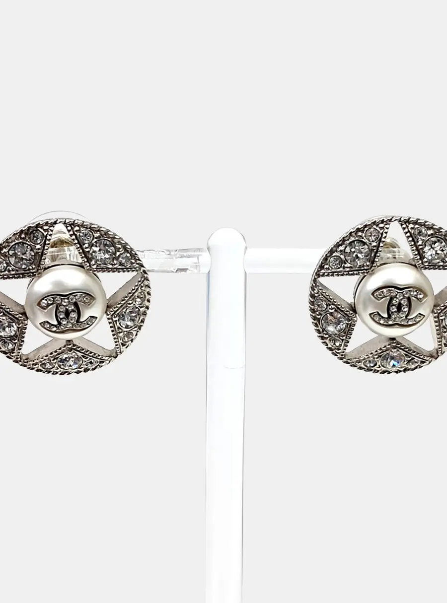 Chanel metal earrings