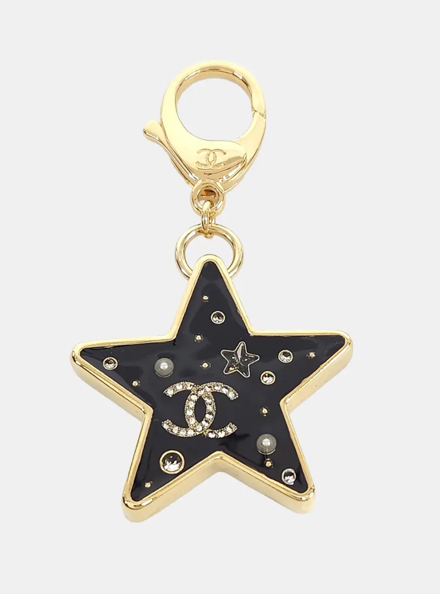 Chanel Metal Star Keyring