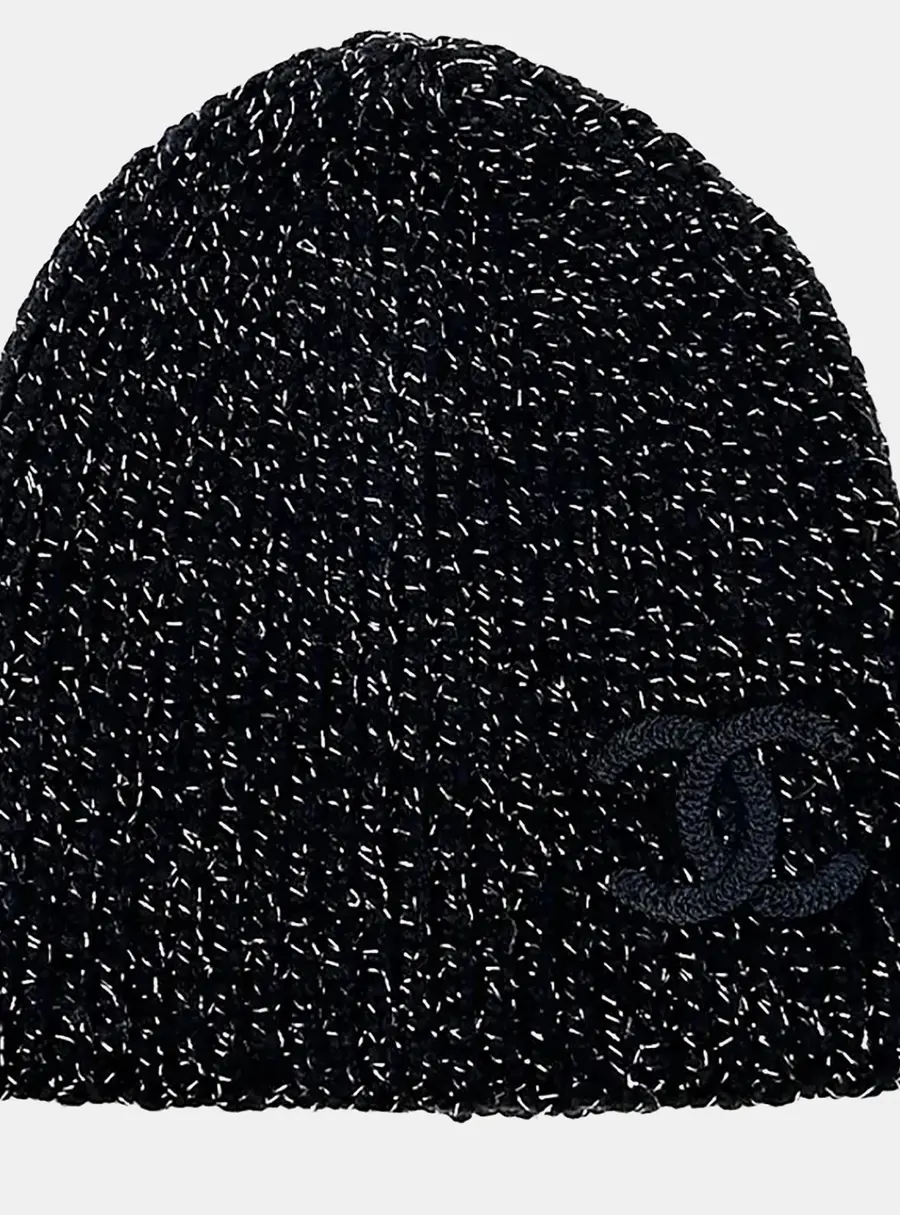 Chanel Cashmere Black beanie