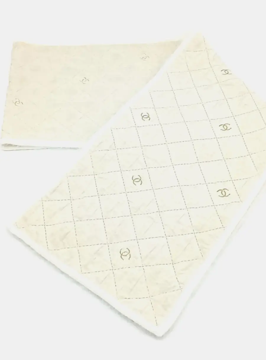 Chanel Ivroy Silk Scarf