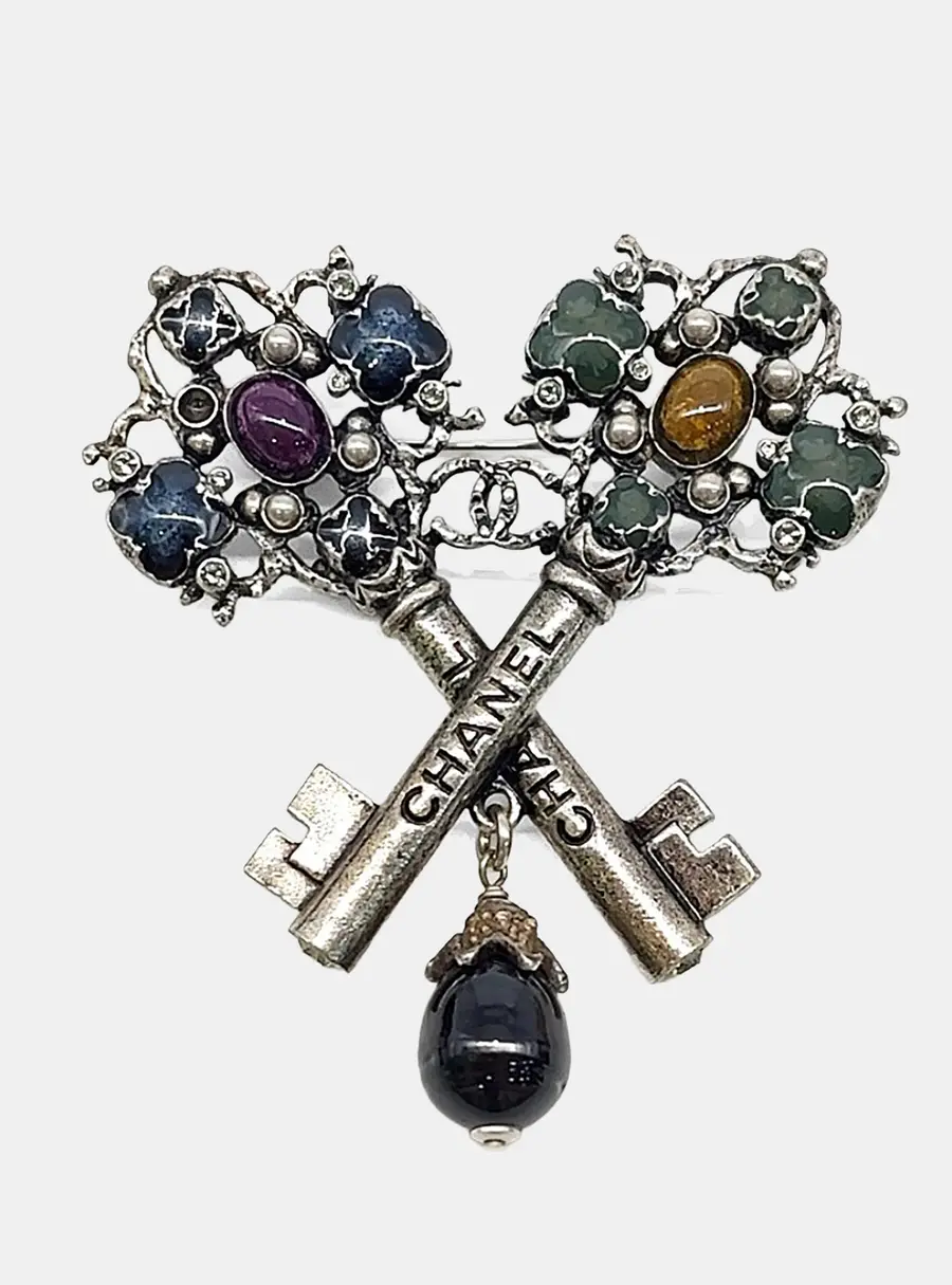 Chanel Silver Brooch