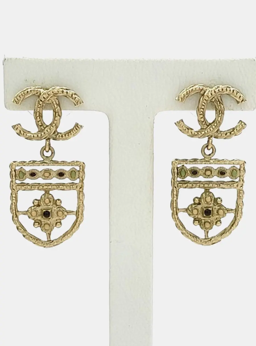 Chanel metal earrings