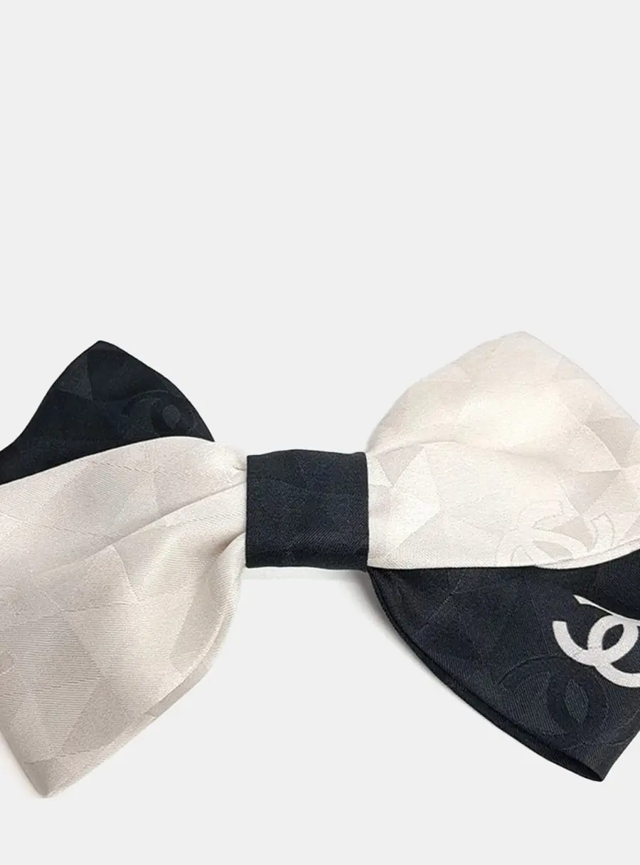 Chanel ribbon hairpin