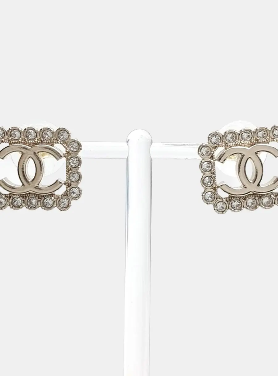 Chanel Gold Tone Earrings