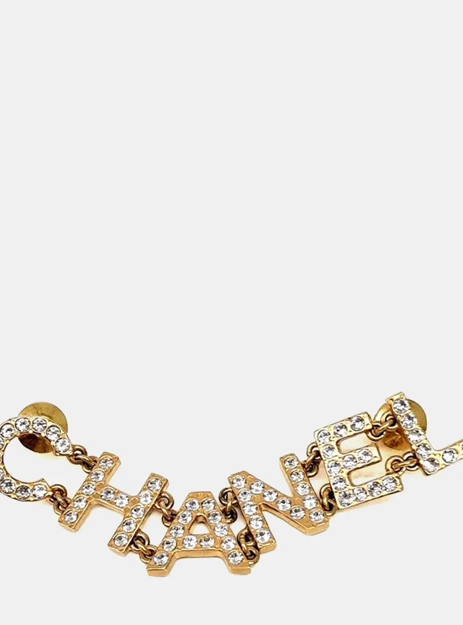 Chanel Metal initial brooch