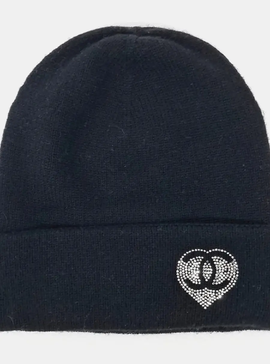 Chanel Black Cashmere Beanie