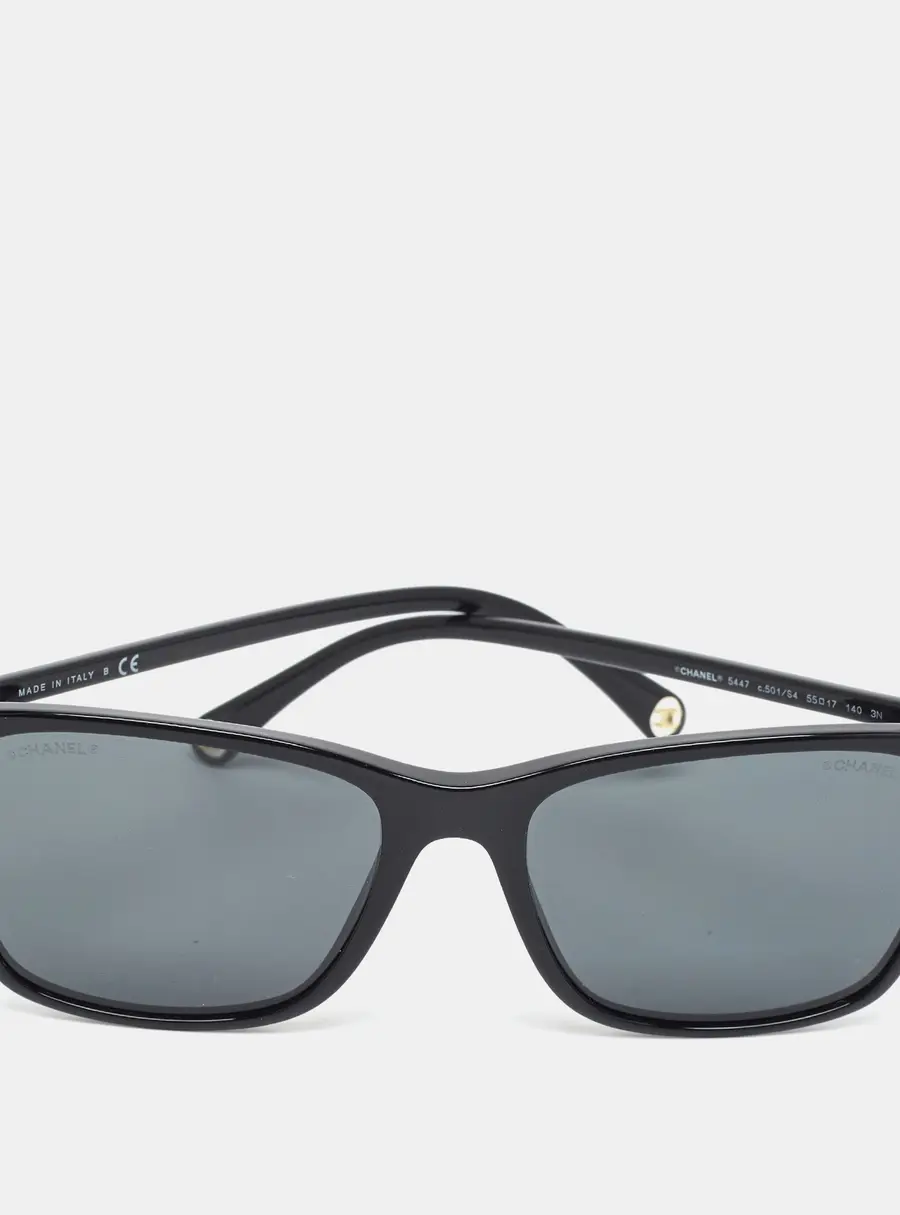 Chanel Black CC 5447 Square Sunglasses