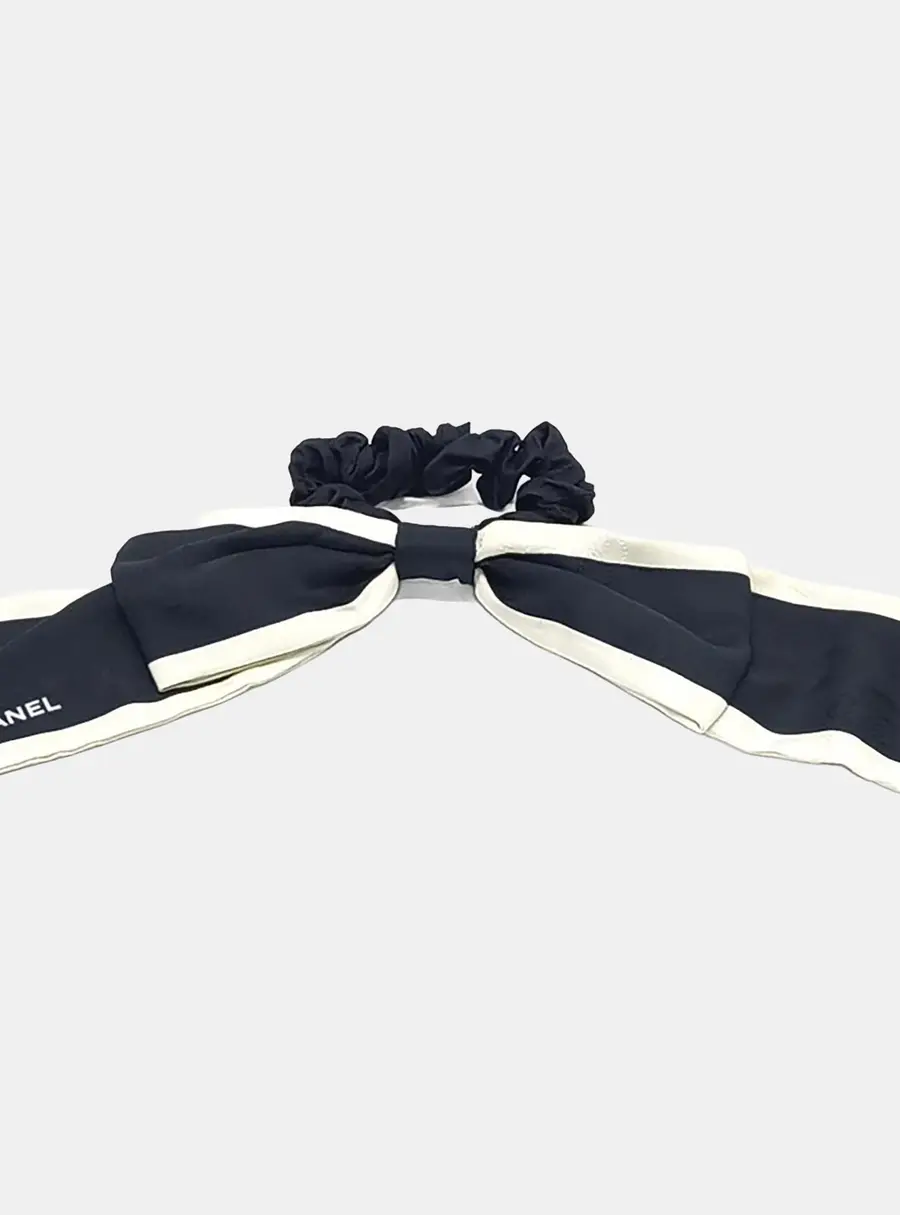 Chanel Silk Hair Scrunchie