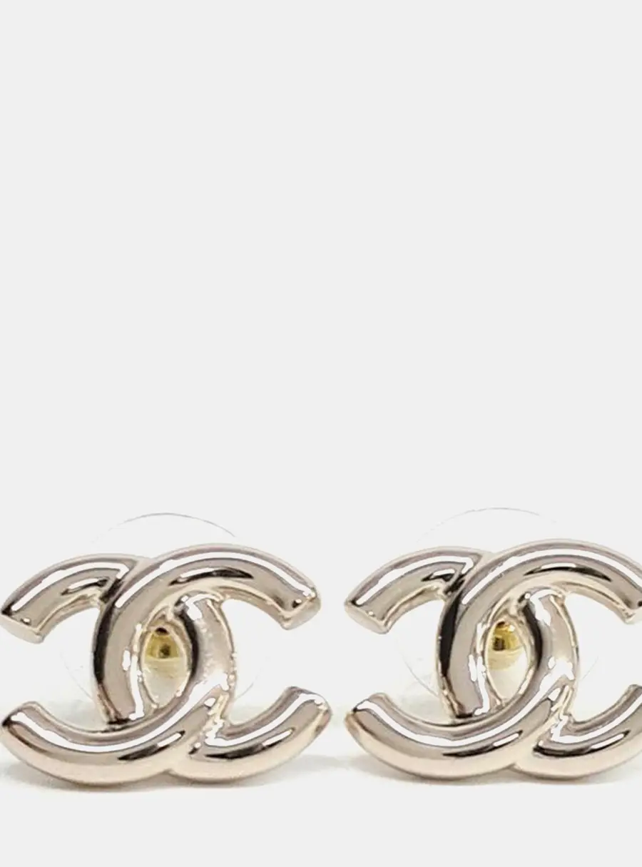 Chanel logo earrings