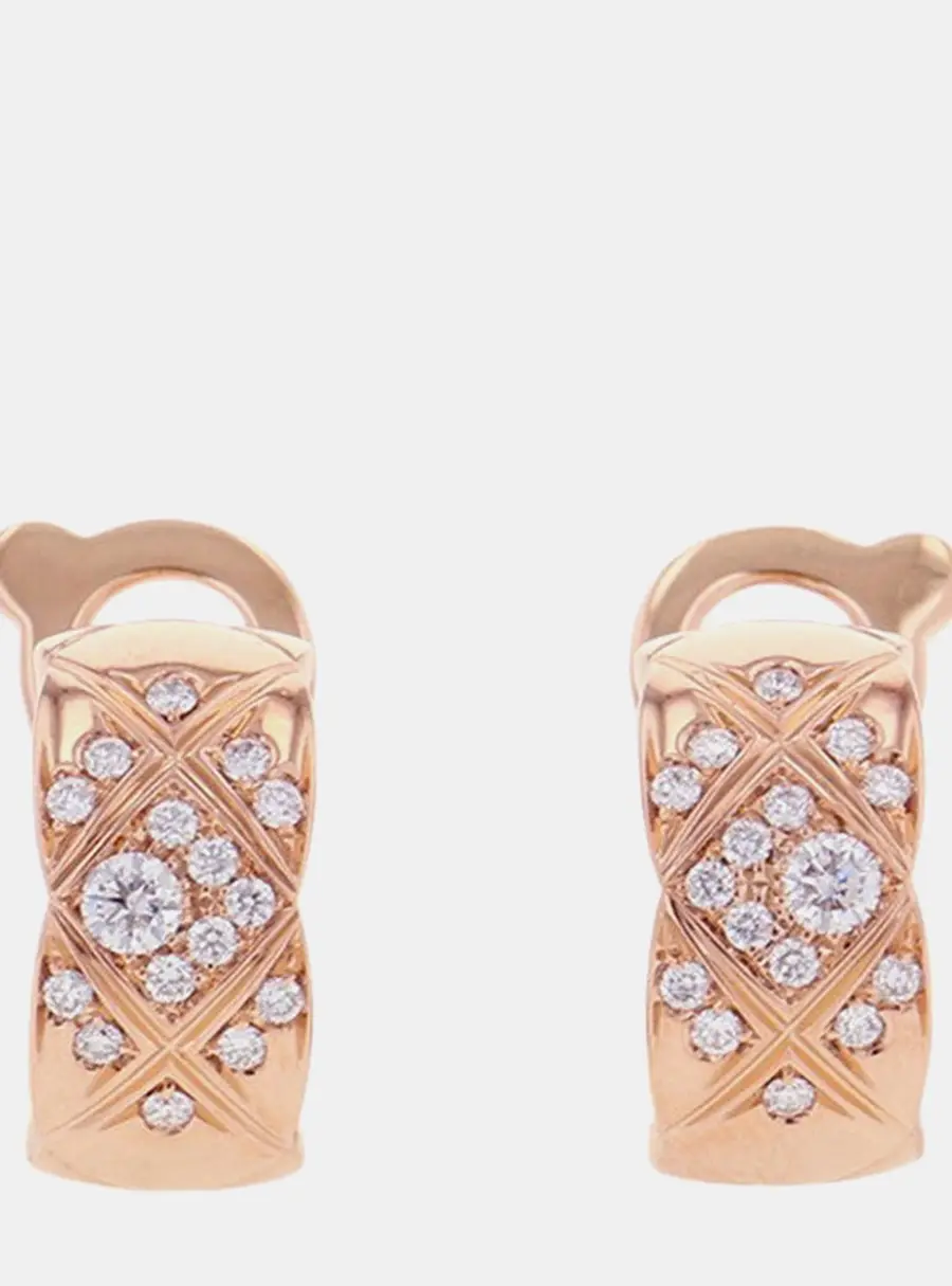 Chanel Coco Crush Collection Earring 18K Pink Gold