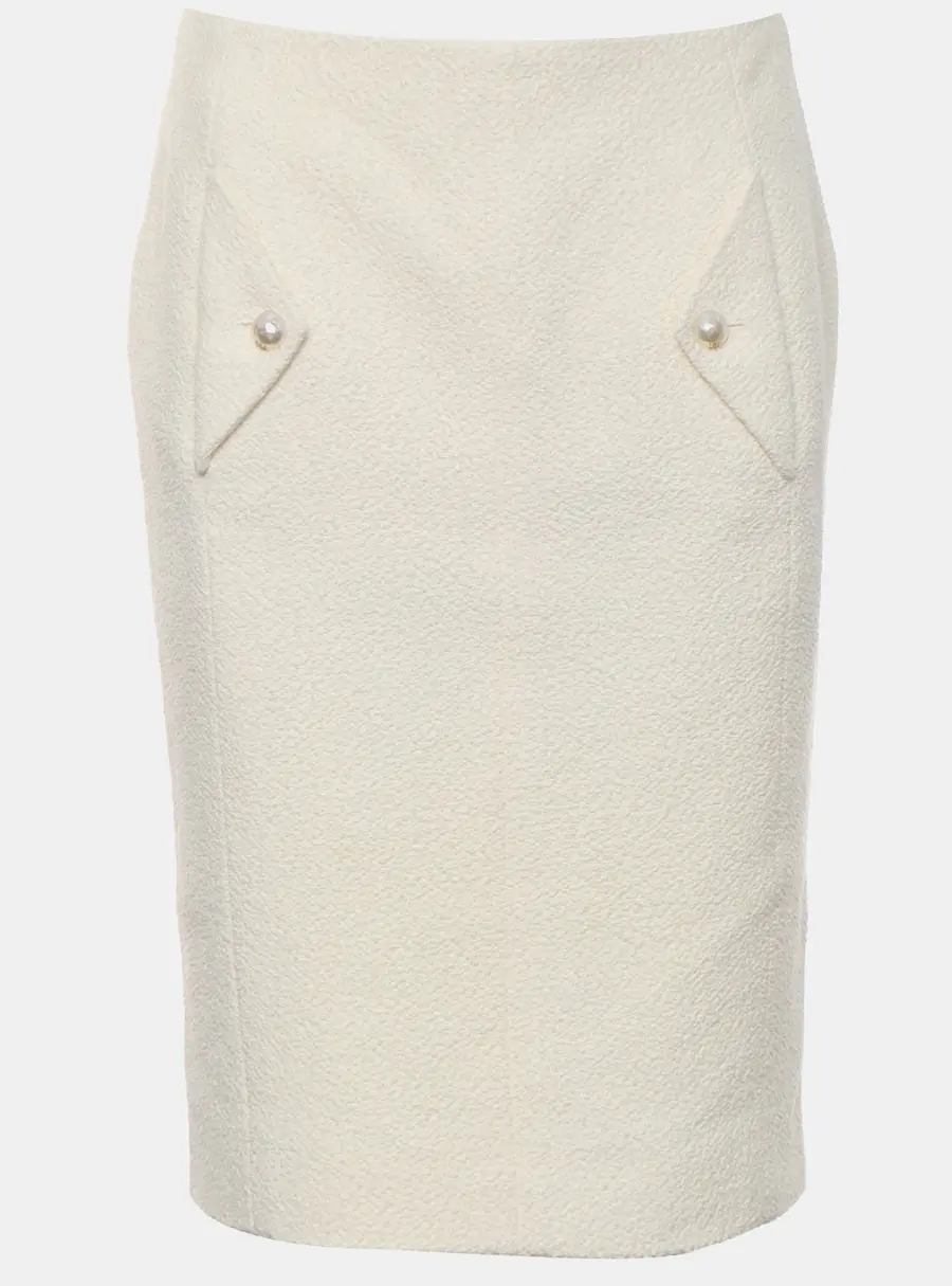 Chanel CC Pearl Pocket Skirt