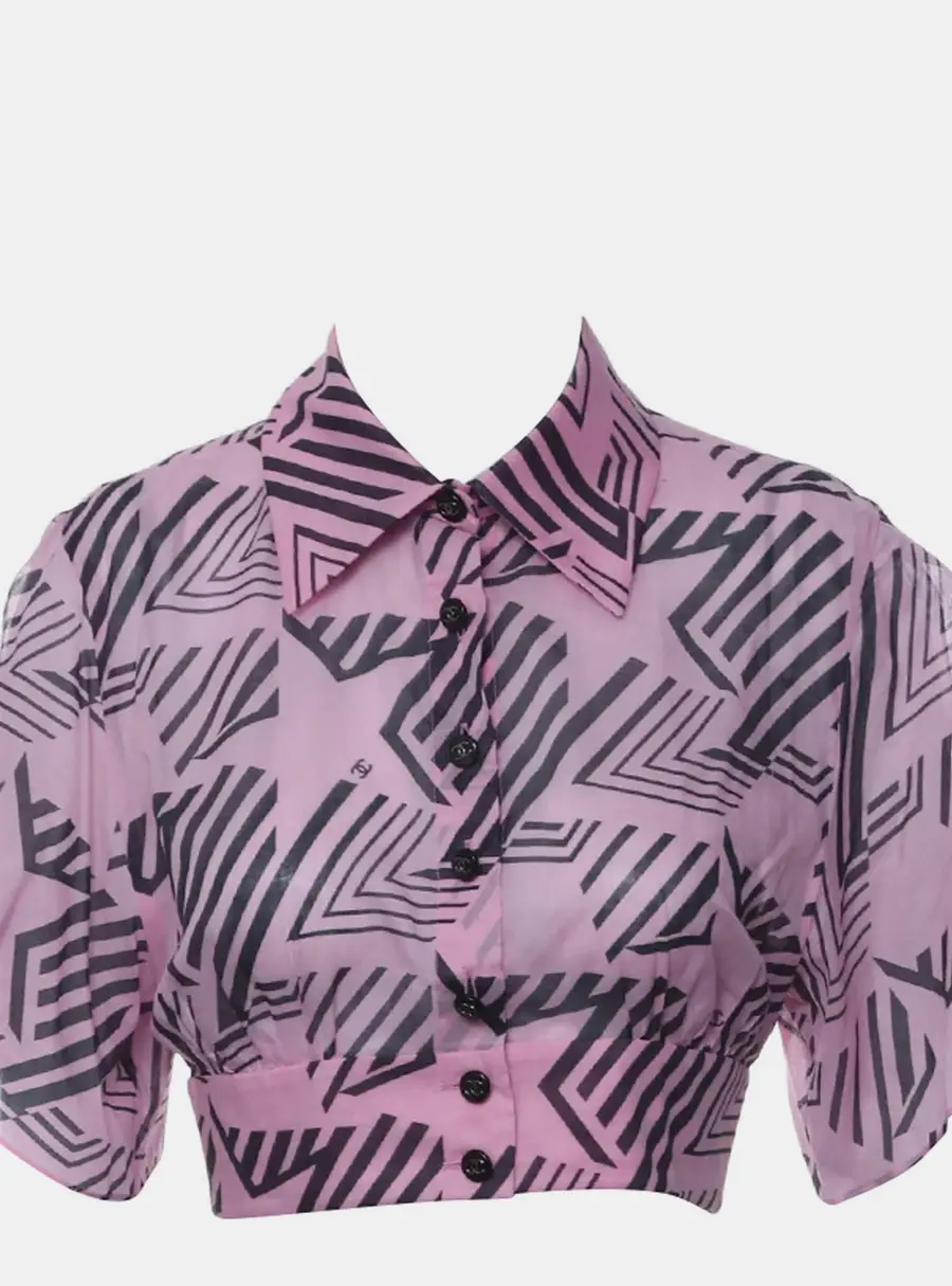 Chanel 2023 Coco Beach Cropped Shirt