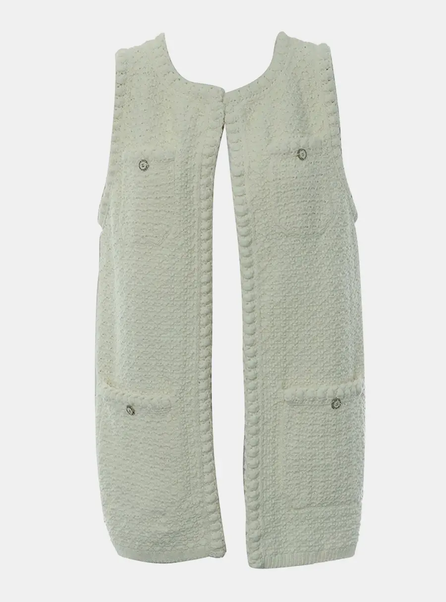 Chanel 22S Sleeveless Knit Outer