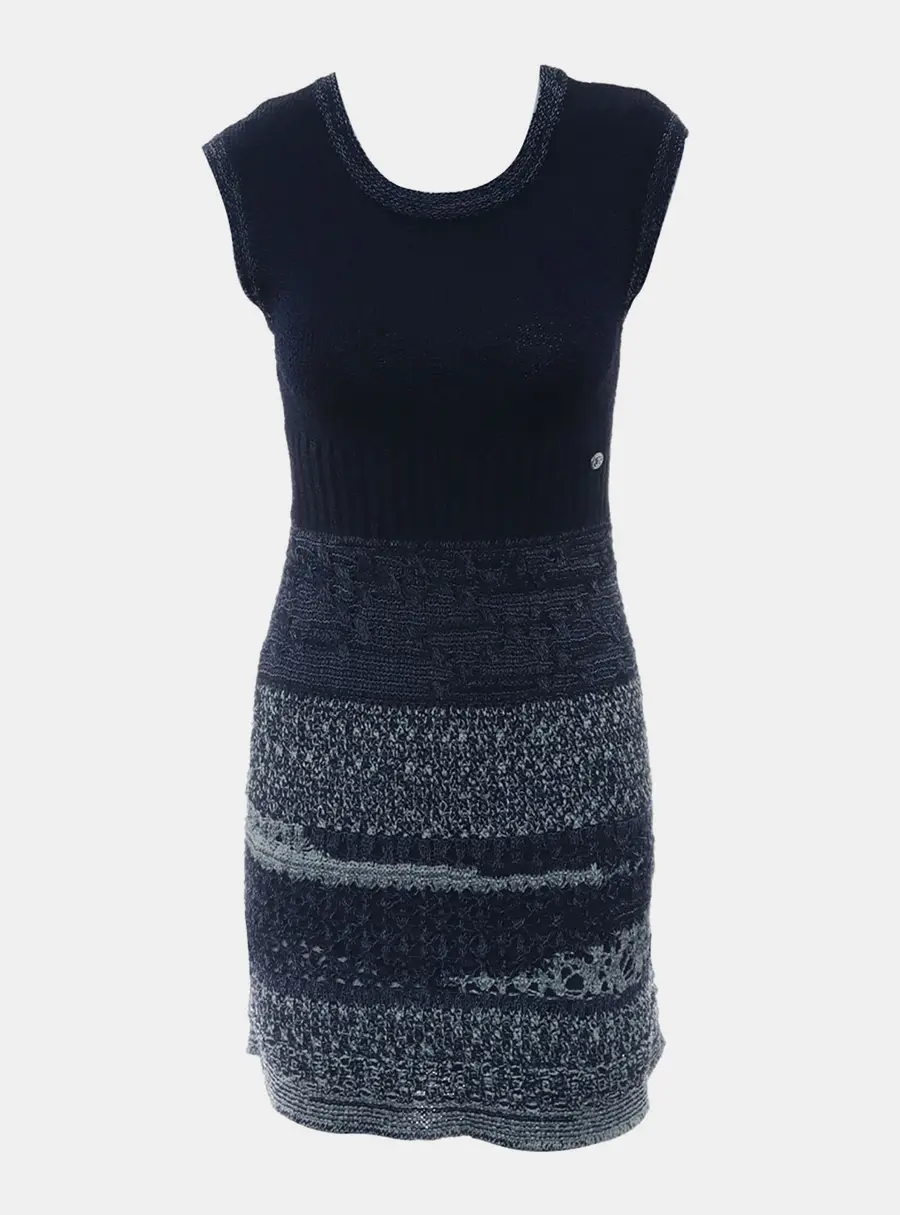 Chanel Knitted Sleeveless Dress FR 34