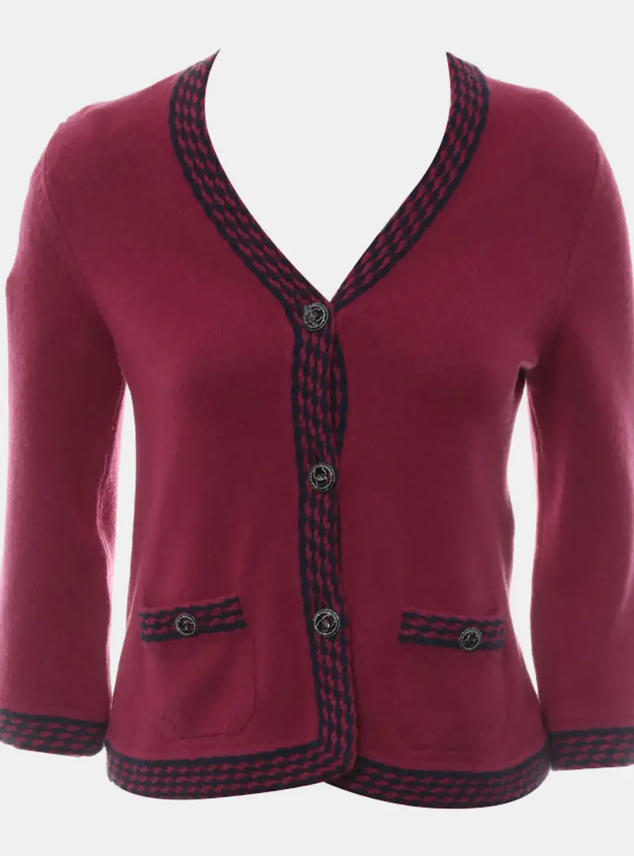 Chanel CC Button Cardigan
