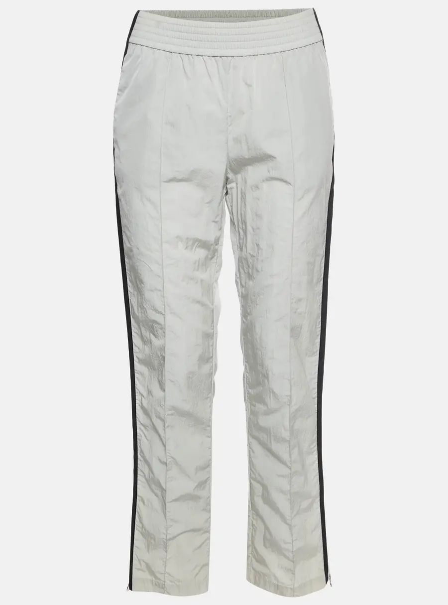 Chanel Green Nylon Regular Fit Pants S