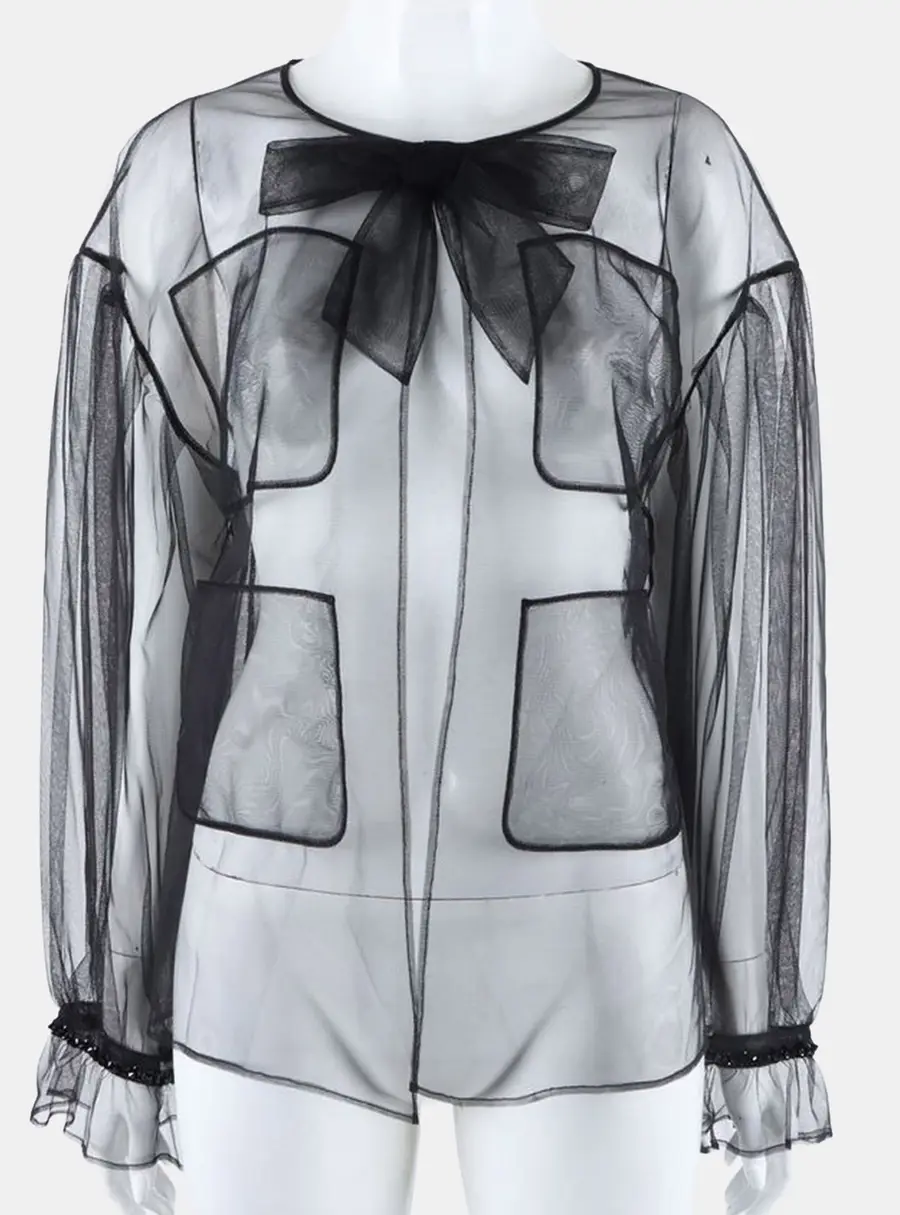 Chanel tulle blouse FR 36