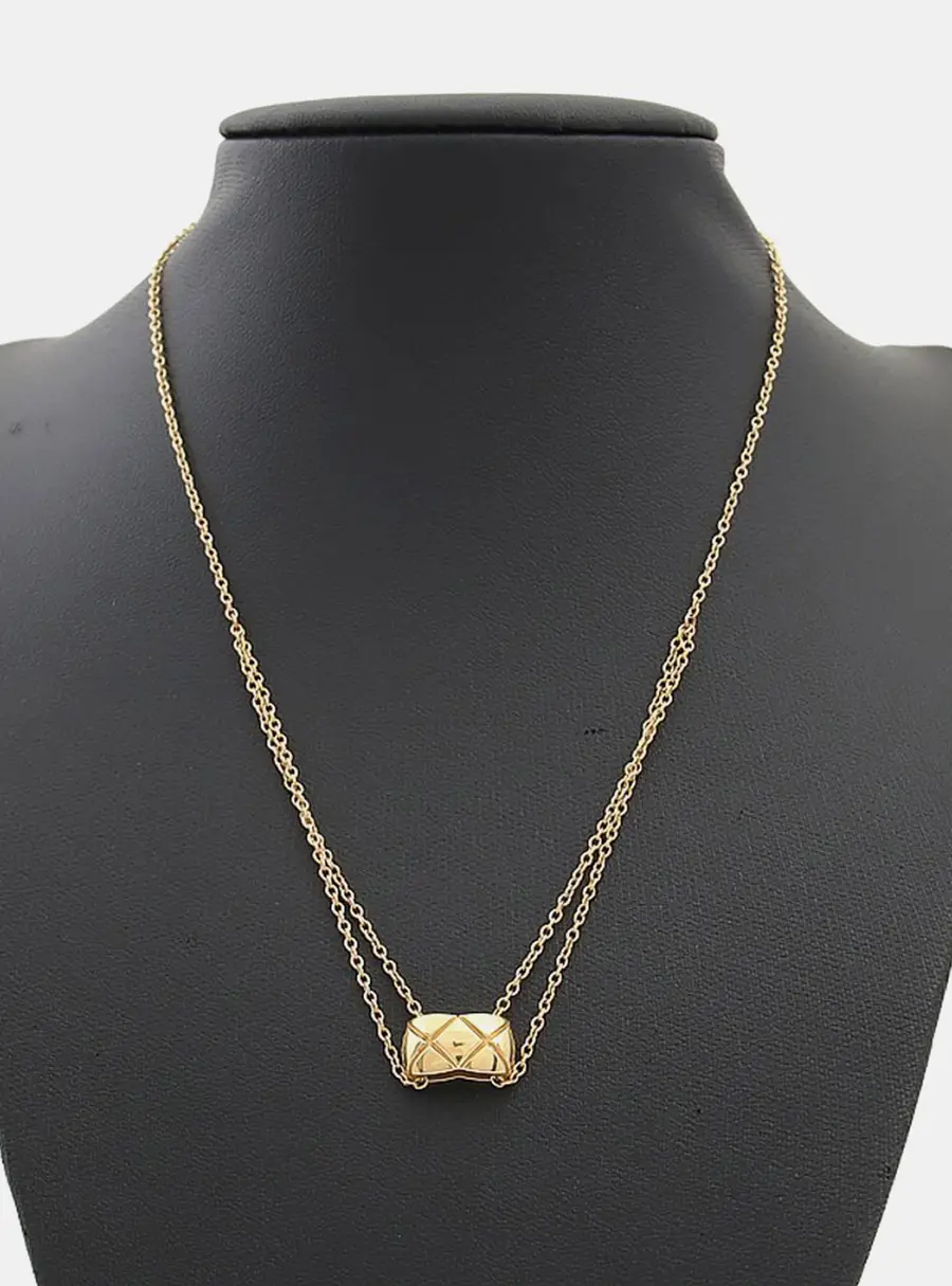 Chanel 18k Yellow Gold Coco Crush Necklace