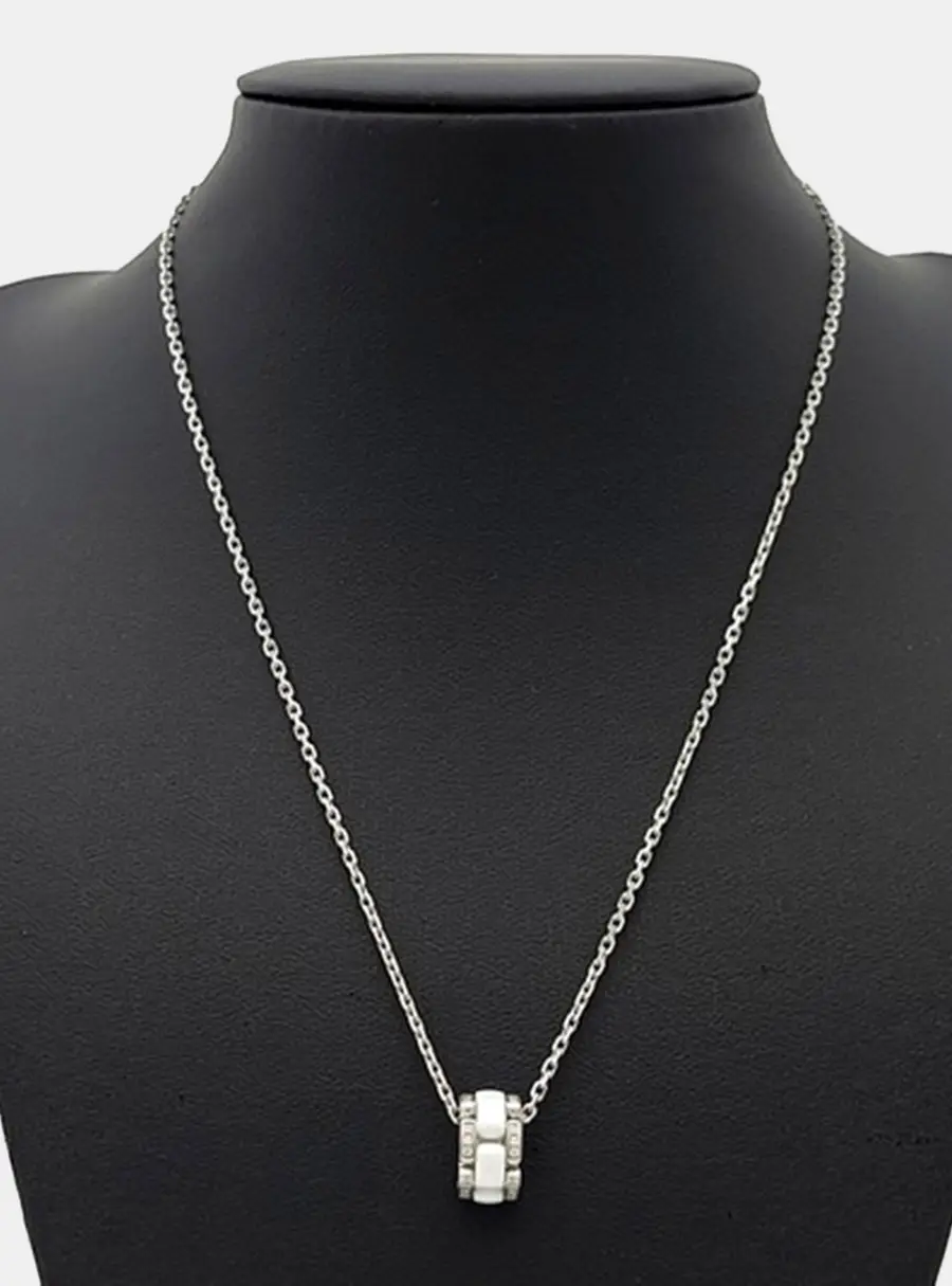Chanel Diamond Ultra Ceramic Necklace